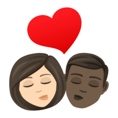 Arti Emoji Berciuman Wanita Dengan Pria Warna Kulit Cerah