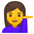 💁‍♀️ Wanita Menadahkan Tangan Google