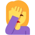 🤦‍♀️ Wanita dengan Gestur Facepalm Twitter