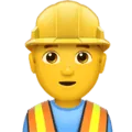👷‍♂️ Pekerja Konstruksi Pria Apple