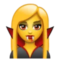 🧛‍♀️ Vampir Perempuan WhatsApp