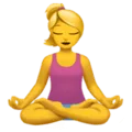 🧘‍♀️ Wanita dalam Posisi Lotus Apple