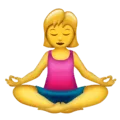 🧘‍♀️ Wanita dalam Posisi Lotus Emojipedia