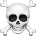 ☠️ Tengkorak dan Tulang Bersilang Facebook