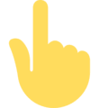 👆 Tangan Menunjuk ke Atas Twitter