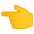 👈 Tangan Menunjuk ke Kiri Google