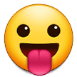 😛 Wajah dengan Lidah Menjulur Keluar Samsung