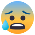 😰 Gelisah dan Berkeringat EmojiOne