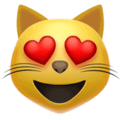 😻 Kucing Tersenyum dengan Mata Hati Apple