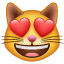 😻 Kucing Tersenyum dengan Mata Hati WhatsApp