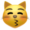 😽 Kucing Mencium dengan Mata Tertutup Apple