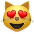 😻 Kucing Tersenyum dengan Mata Hati Apple