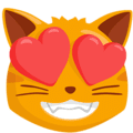 Arti Emoji 😻 Kucing Tersenyum dengan Mata Hati | KAMUS EMOJI