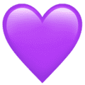 💜 Hati Ungu Apple