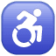 ♿ Simbol Kursi Roda WhatsApp