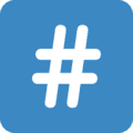 ️⃣ Tanda Pagar Twitter