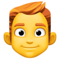 👨‍🦰 Pria Rambut Merah Facebook