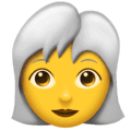 👩‍🦳 Wanita Berambut Putih Emojipedia