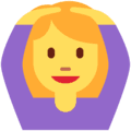 🙆‍♀️ Wanita dengan Gestur Setuju Twitter