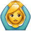 🙆‍♀️ Wanita dengan Gestur Setuju WhatsApp