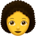👩‍🦱 Wanita Berambut Keriting Emojipedia