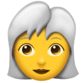 👩‍🦳 Wanita Berambut Putih Emojipedia