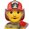 👨‍🚒 Pemadam Kebakaran Pria Apple