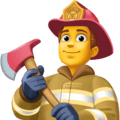👨‍🚒 Pemadam Kebakaran Pria Facebook