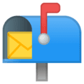 📬 Kotak Surat Terbuka dengan Bendera Naik Google