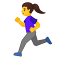 🏃‍♀️ Perempuan Berlari Google