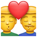 👨‍❤️‍💋‍👨 Cium Pria Pria WhatsApp