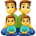 👨‍👨‍👦‍👦 Keluarga Pria Pria Anak Laki Laki Anak Laki Laki Facebook