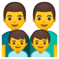👨‍👨‍👦‍👦 Keluarga Pria Pria Anak Laki Laki Anak Laki Laki Google