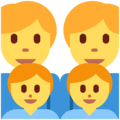 👨‍👨‍👦‍👦 Keluarga Pria Pria Anak Laki Laki Anak Laki Laki Twitter