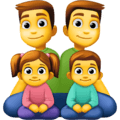 👨‍👨‍👧‍👦 Keluarga Pria Pria Anak Perempuan Anak Laki Laki Facebook 1