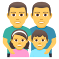 👨‍👨‍👧‍👦 Keluarga Pria Pria Anak Perempuan Anak Laki Laki JoyPixels 1