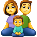 👨‍👩‍👦 Keluarga Pria Wanita Anak Laki Laki Facebook