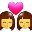 👩‍❤️‍💋‍👩 Cium Wanita Wanita Samsung