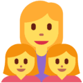 👩‍👧‍👧 Keluarga Perempuan Anak Perempuan Anak PerempuanTwitter