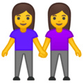 👭 Perempuan Berpegangan Tangan Google