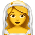 👰 Pengantin Wanita dengan Tudung Pengantin Apple
