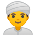 👳‍♂️ Laki Laki Memakai Sorban Google