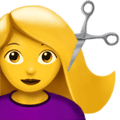 💇‍♀️ Perempuan Potong Rambut Apple