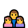 👨‍👧‍👧 Keluarga Laki Laki Anak Perempuan Anak Perempuan Microsoft