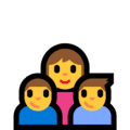 👩‍👦‍👦 Keluarga Perempuan Anak Laki Laki Anak Laki Laki Microsoft