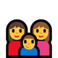 👩‍👩‍👦 Keluarga Perempuan Perempuan Anak Laki Laki Microsoft