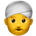 👳‍♂️ Laki Laki Memakai Sorban Apple