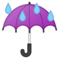 ☔ Payung dengan Tetesan Hujan Google