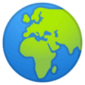🌍 Globe Menampilkan Eropa Afrika Google