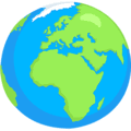 🌍 Globe Menampilkan Eropa Afrika Messenger